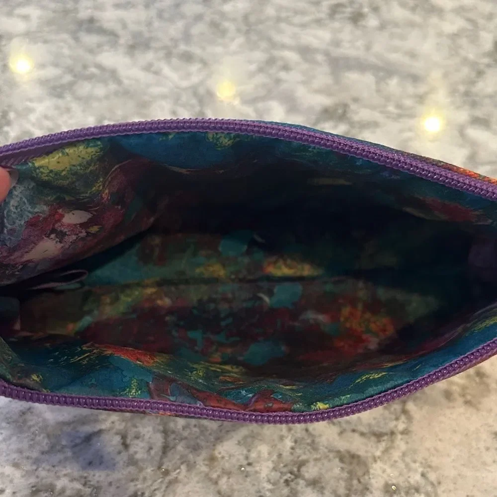 Murad Purple Cosmetic Bag with Multicolor Accent